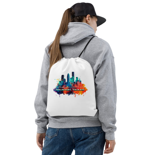 Houston Texas Souvenir Drawstring bag