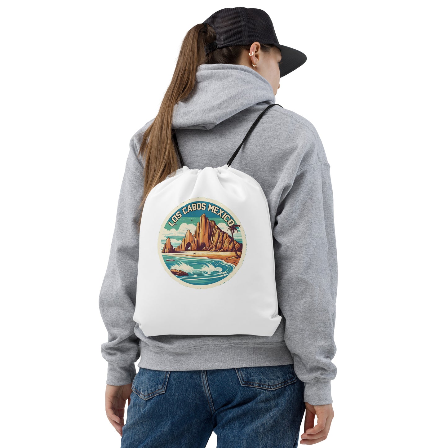 Los Cabos Mexico Souvenir Drawstring bag