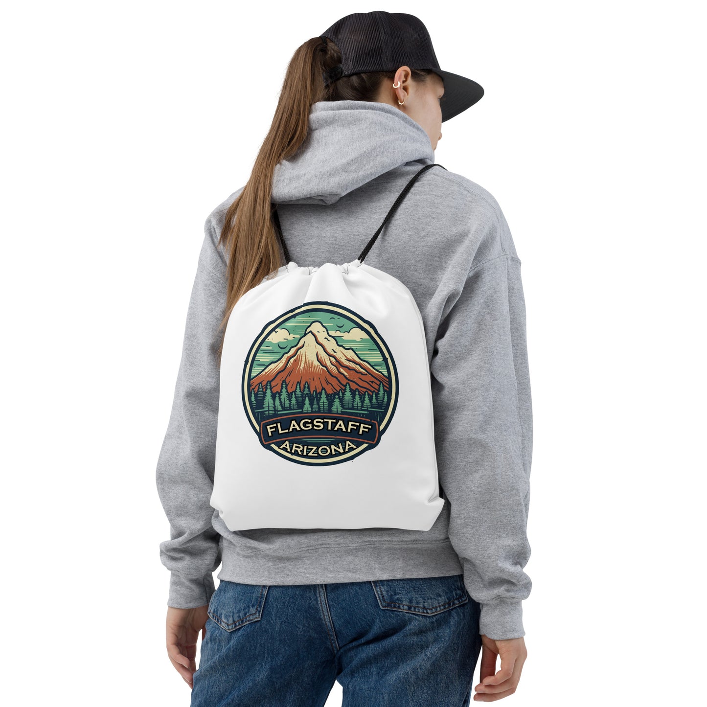 Flagstaff Arizona Souvenir Drawstring bag