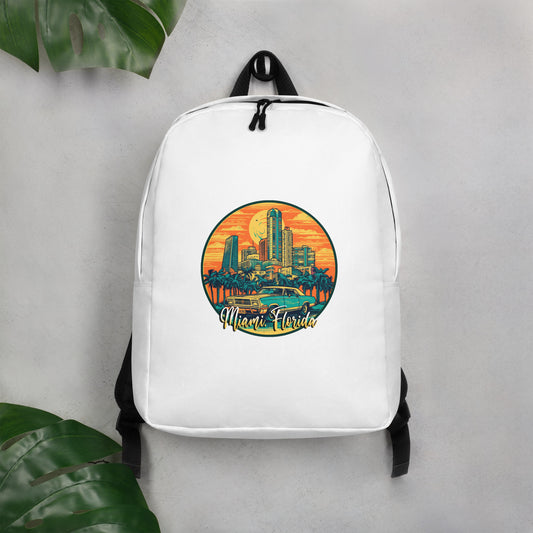 Miami Florida Souvenir Minimalist Backpack