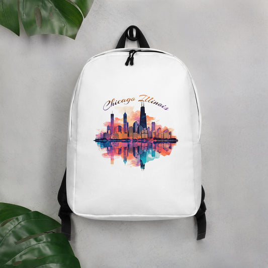 Chicago Illinois Souvenir Minimalist Backpack