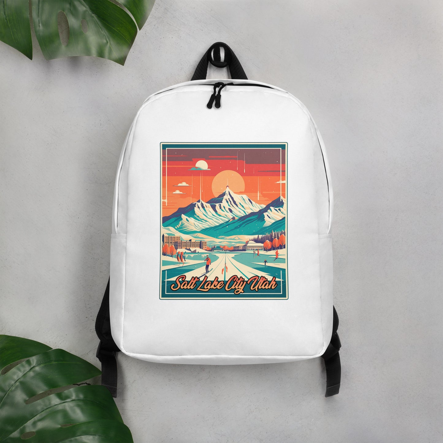 Salt Lake City Utah Souvenir Minimalist Backpack