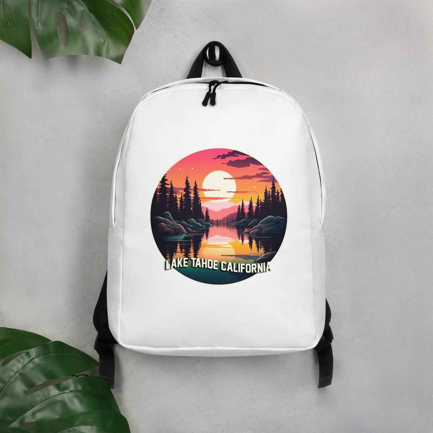 Lake Tahoe California Souvenir Minimalist Backpack