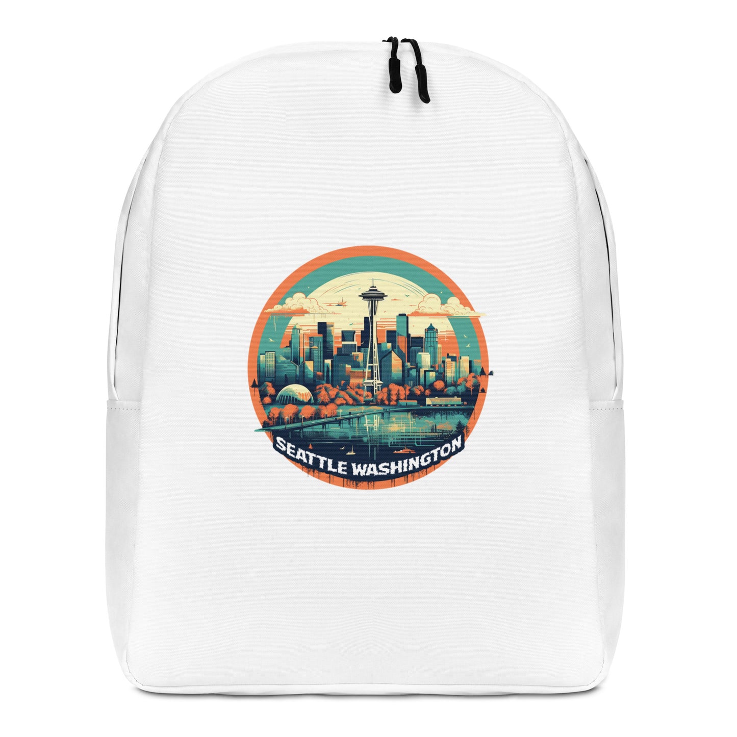 Seattle Washington Souvenir Minimalist Backpack