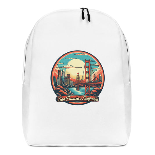 San Francisco California Souvenir Minimalist Backpack