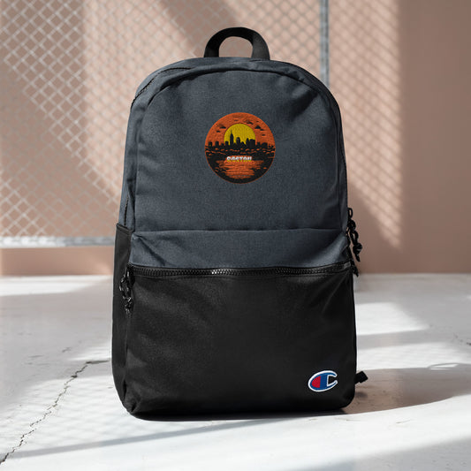 Boston Souvenir Embroidered Champion Backpack