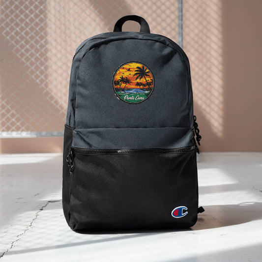 Punta Cana Dominican Republic Souvenir Embroidered Champion Backpack