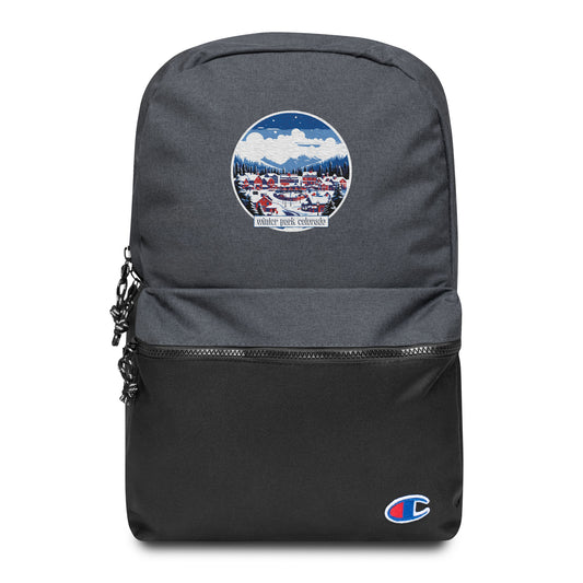 Winter Park Colorado Souvenir Embroidered Champion Backpack