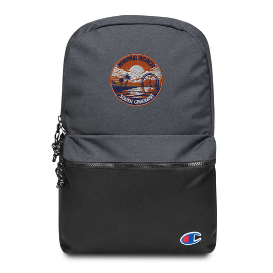 Myrtle Beach South Carolina Souvenir Embroidered Champion Backpack