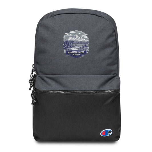 Mammoth Lakes California Souvenir Embroidered Champion Backpack