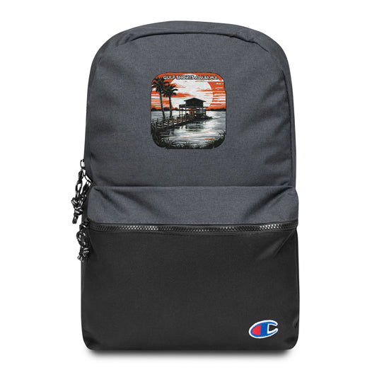 EGulf Shores Alabama Souvenir mbroidered Champion Backpack