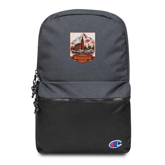 Copper Mountain Colorado Souvenir Embroidered Champion Backpack