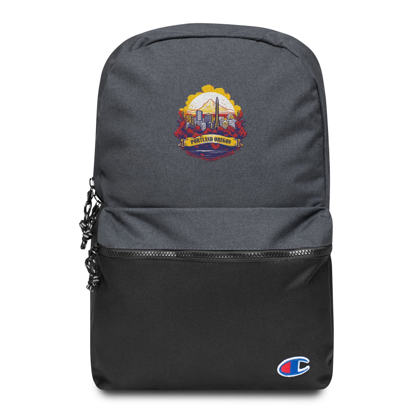 Portland Oregon Souvenir Embroidered Champion Backpack