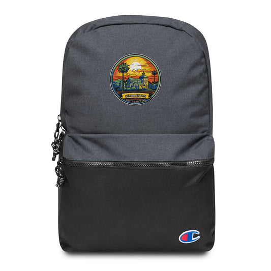 Charleston South Carolina Souvenir Embroidered Champion Backpack