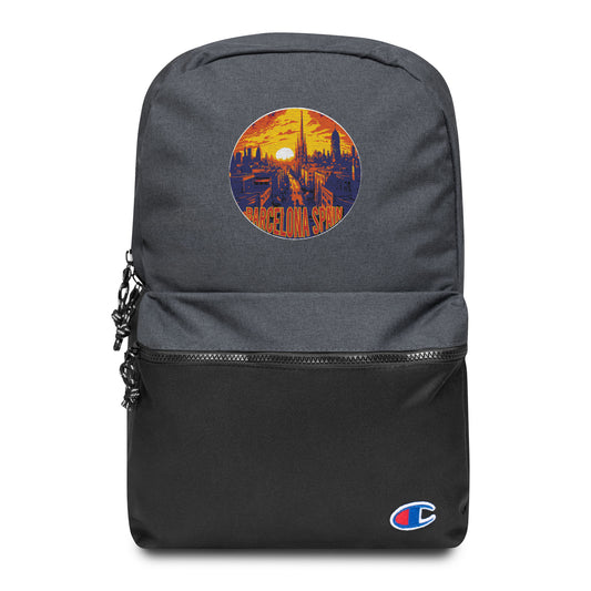 Barcelona Spain Souvenir Embroidered Champion Backpack