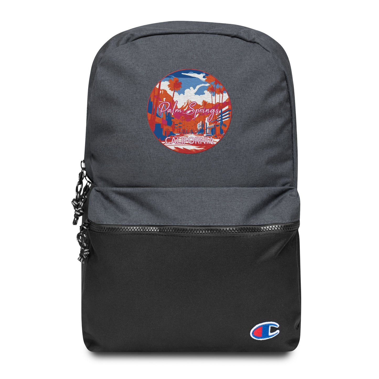 Palm Springs California Souvenir Embroidered Champion Backpack