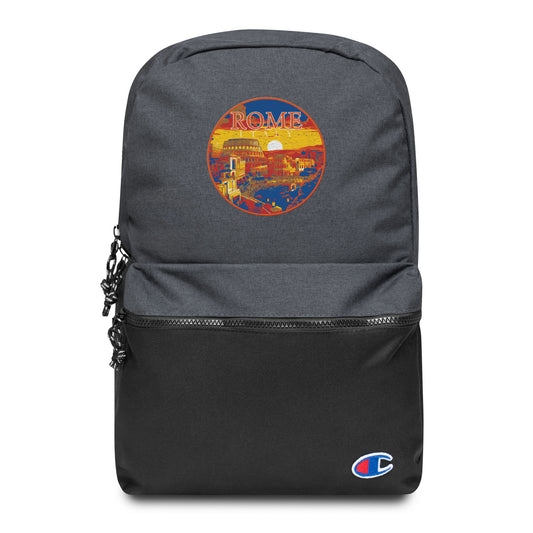 Rome Italy Souvenir Embroidered Champion Backpack