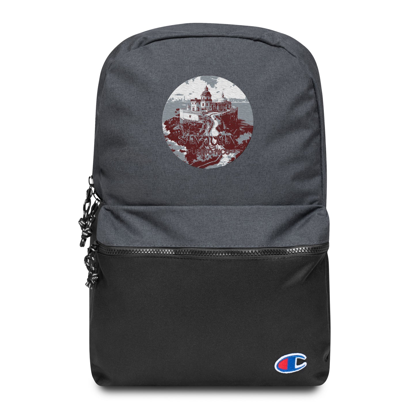 San Juan Puerto Rico Souvenir Embroidered Champion Backpack