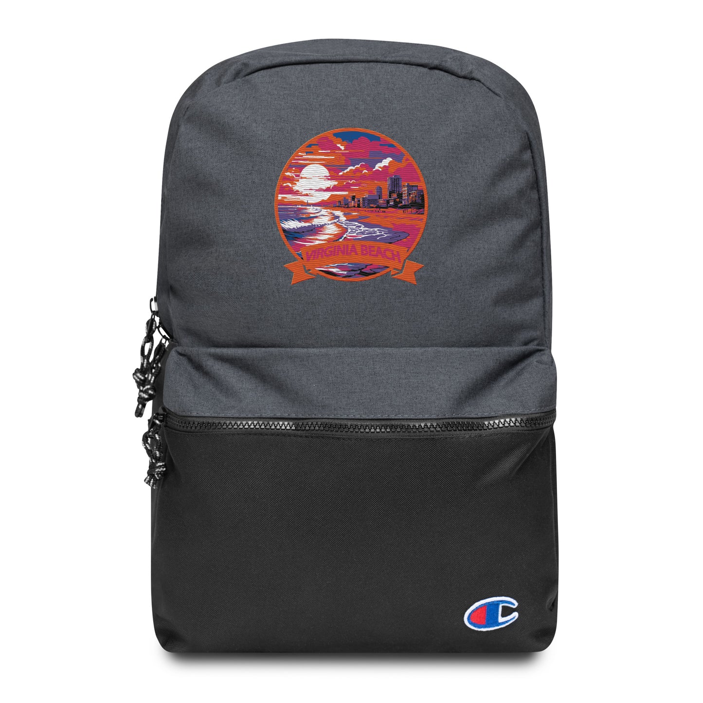 Virginia Beach Virginia Souvenir Embroidered Champion Backpack