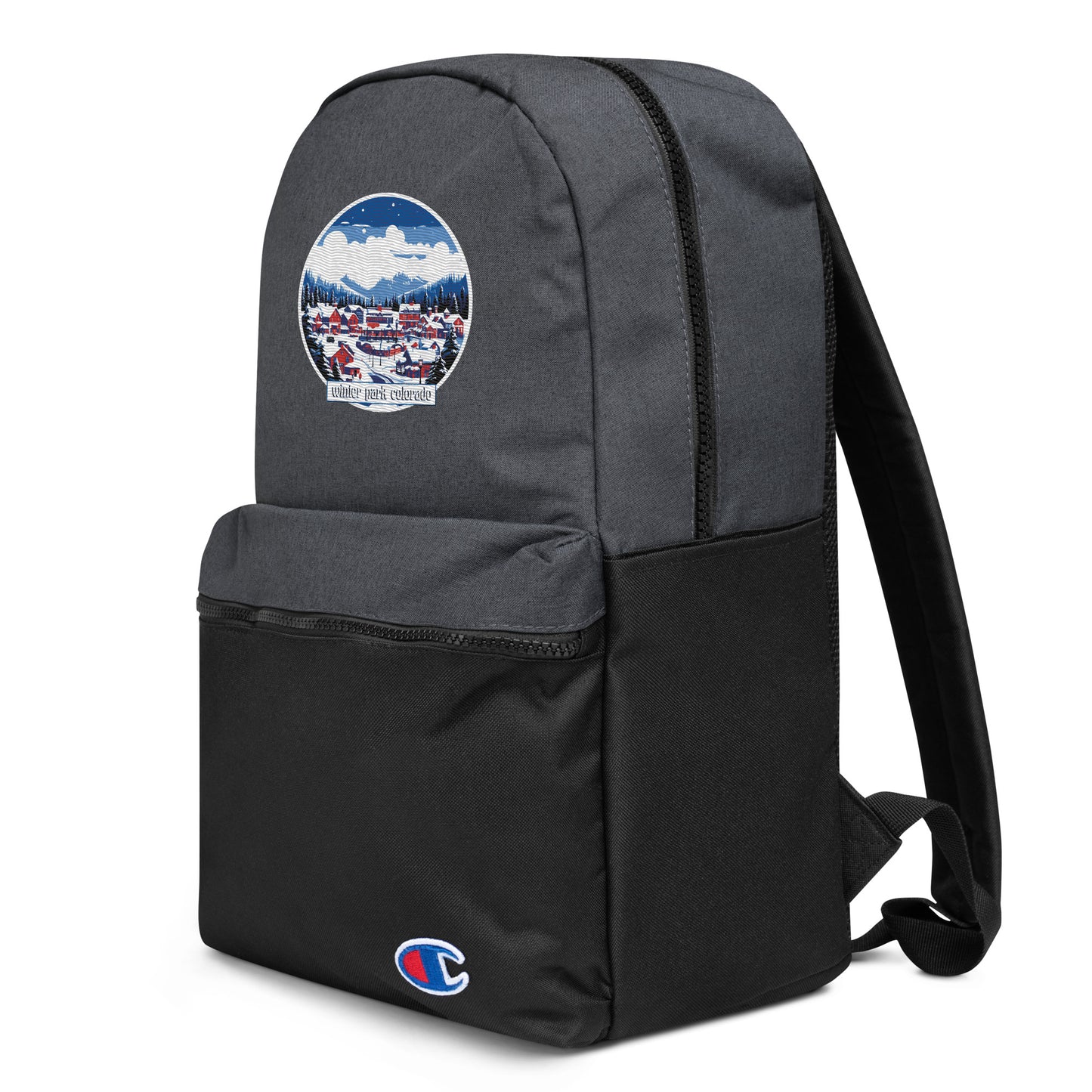 Winter Park Colorado Souvenir Embroidered Champion Backpack