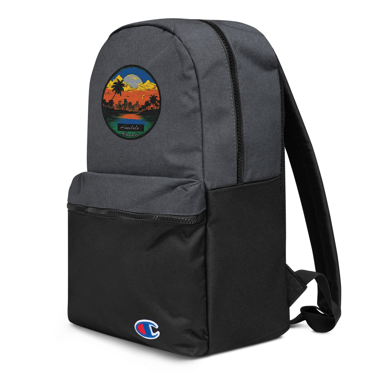 Honolulu Hawaii Souvenir Embroidered Champion Backpack