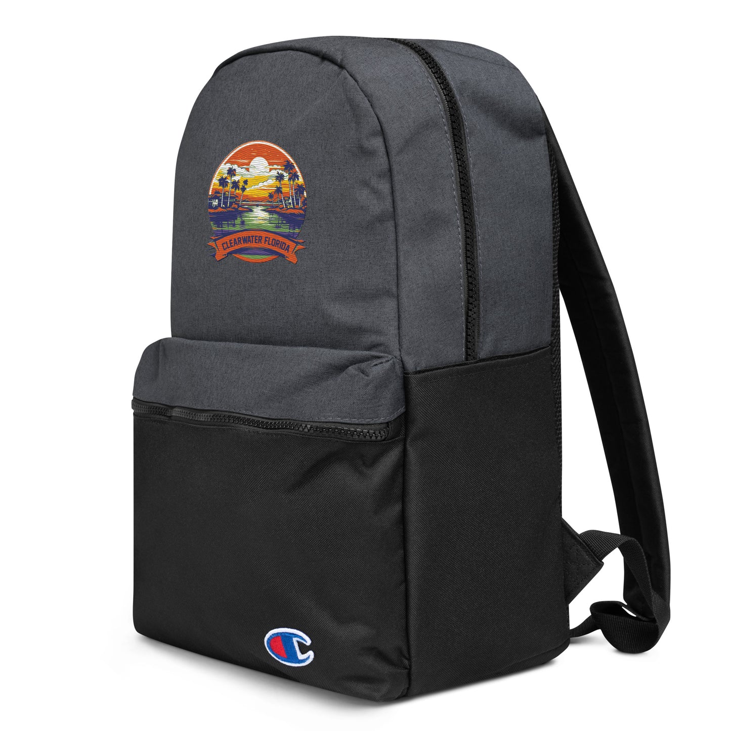 Clearwater Florida Souvenir Embroidered Champion Backpack