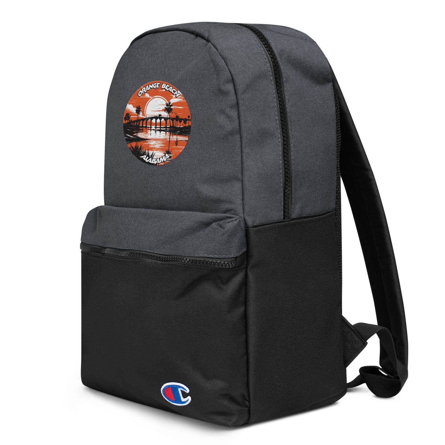 Orange Beach Alabama Souvenir Embroidered Champion Backpack