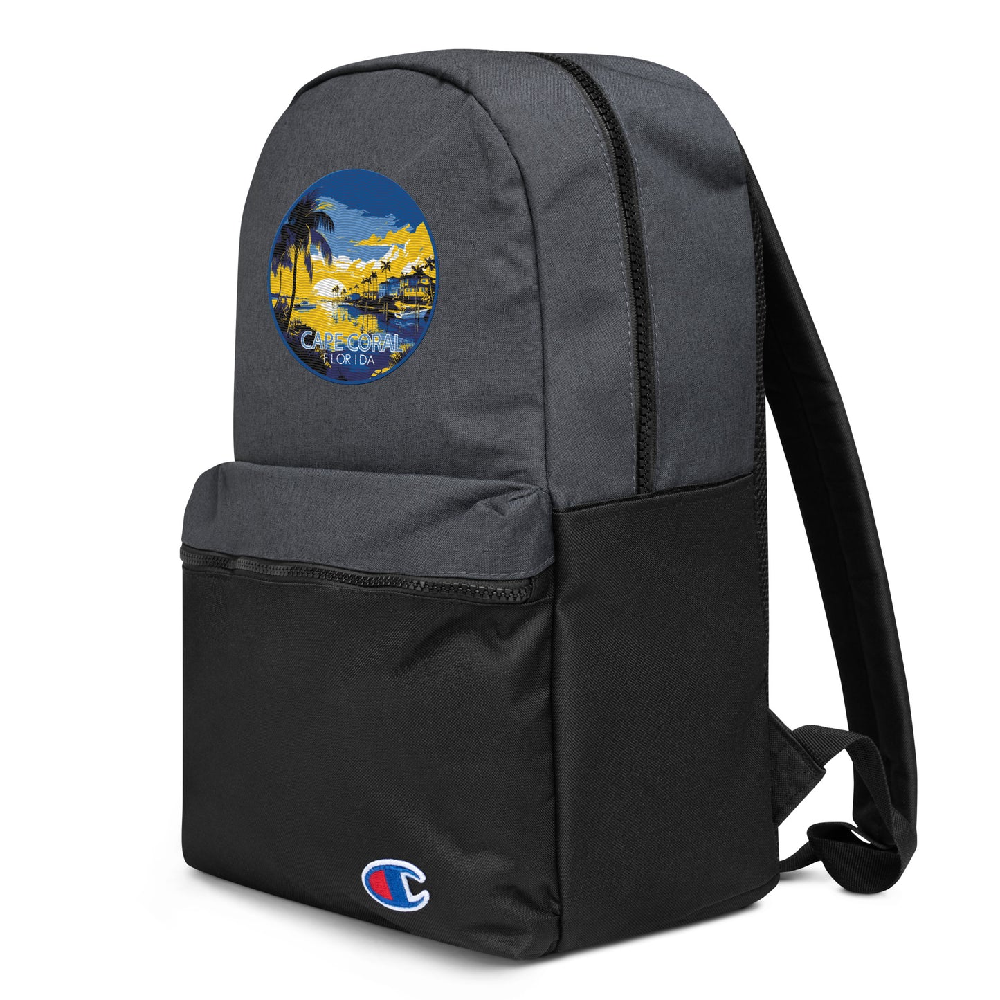 Cape Coral Florida Souvenir Embroidered Champion Backpack