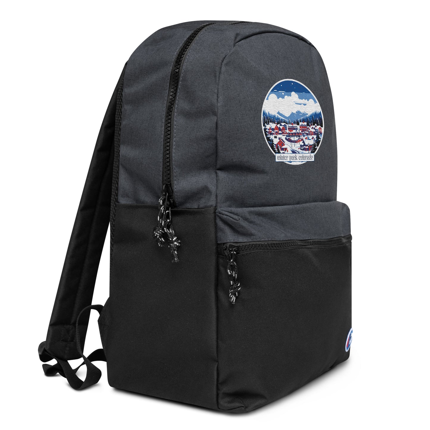 Winter Park Colorado Souvenir Embroidered Champion Backpack