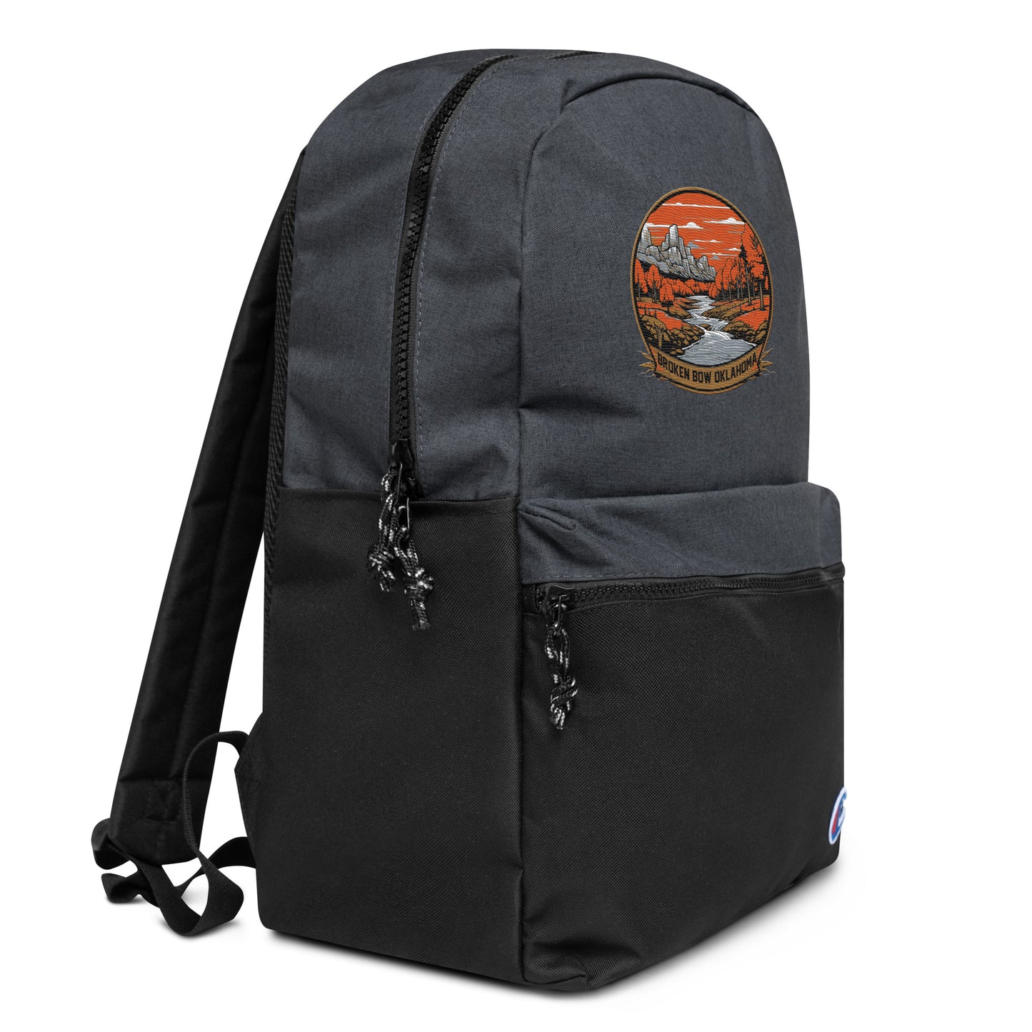 Broken Bow Oklahoma Souvenir Embroidered Champion Backpack