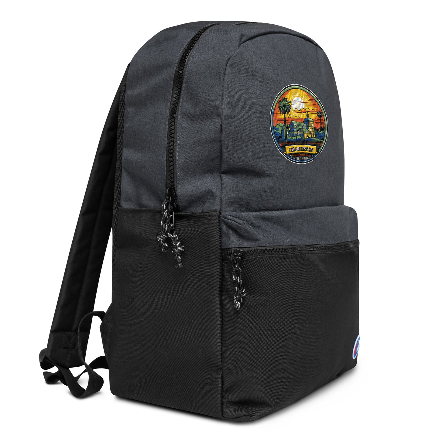 Charleston South Carolina Souvenir Embroidered Champion Backpack