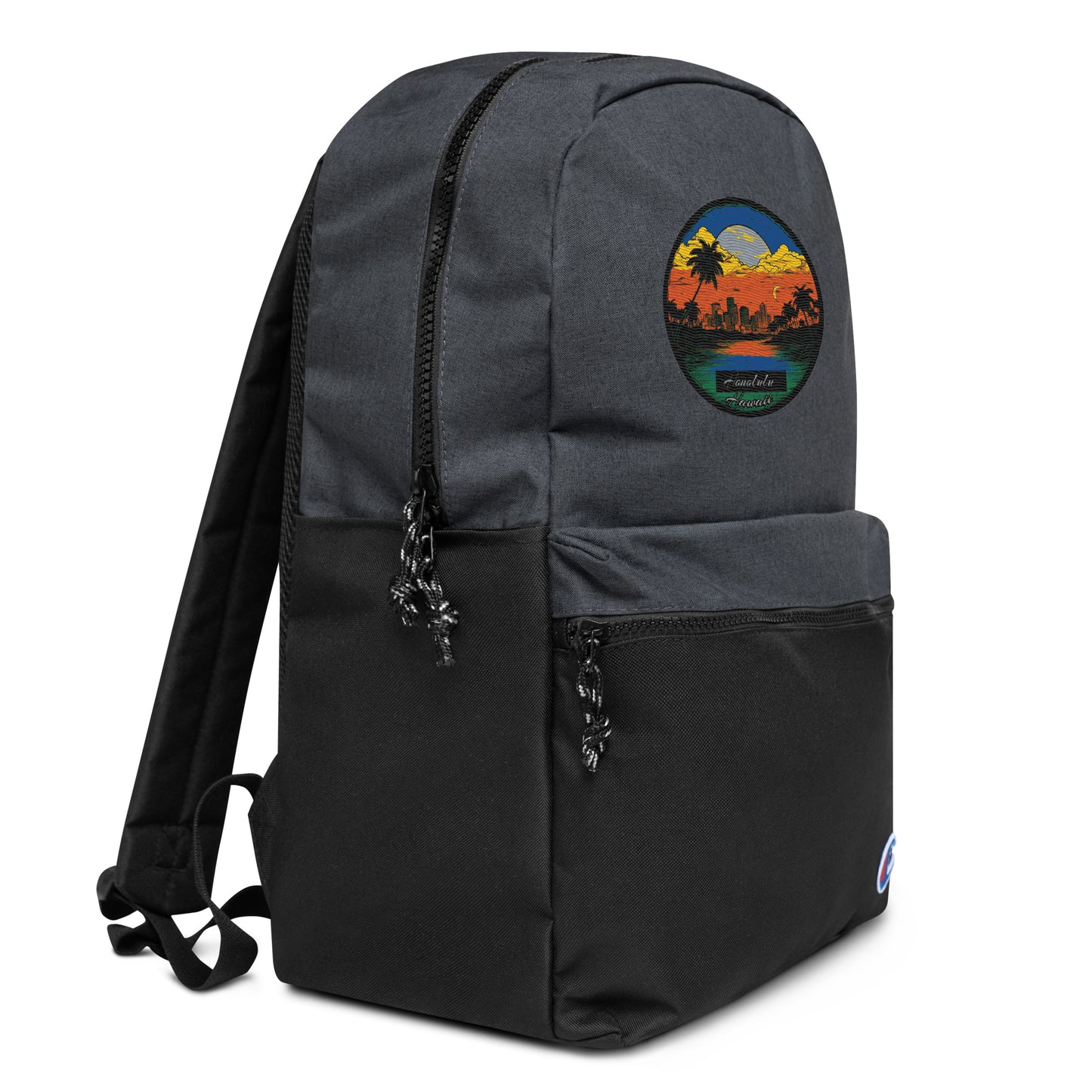 Honolulu Hawaii Souvenir Embroidered Champion Backpack