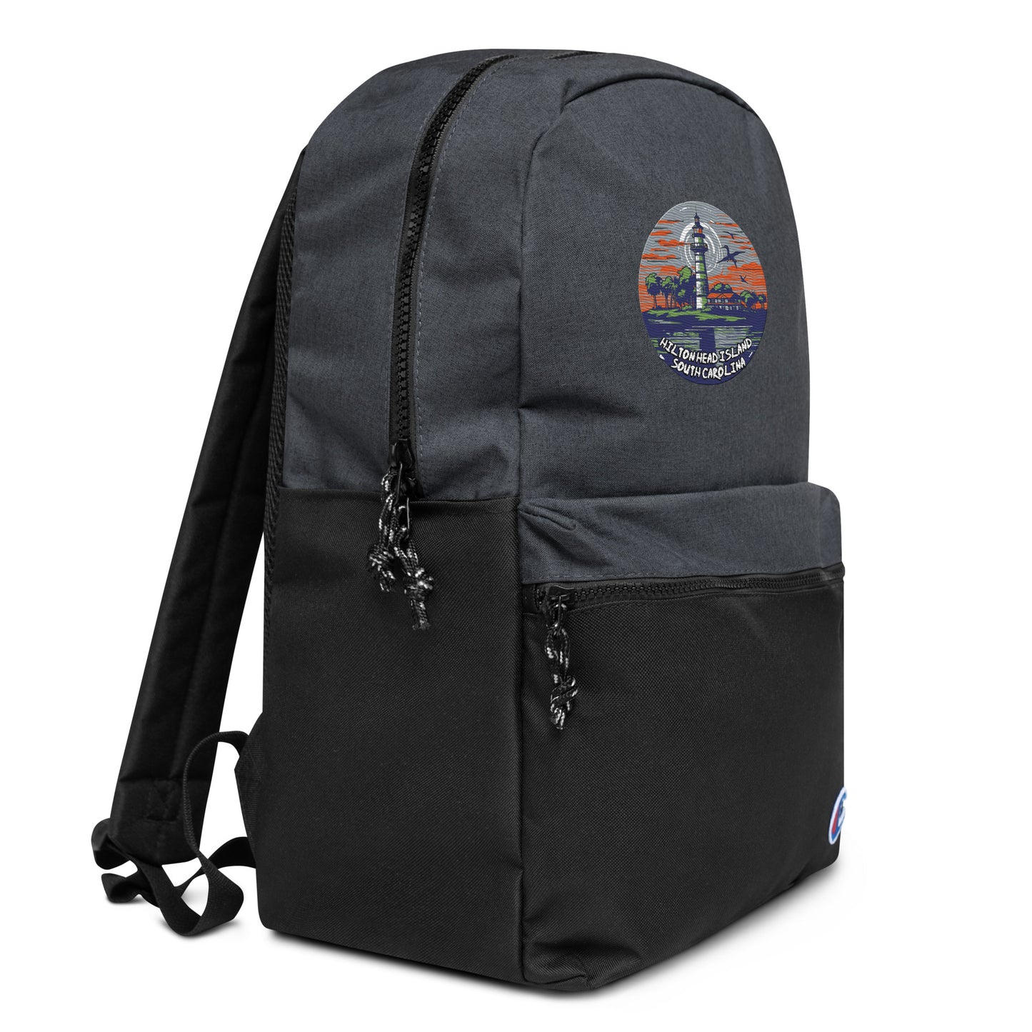 Hilton Head Island South Carolina Souvenir Embroidered Champion Backpack