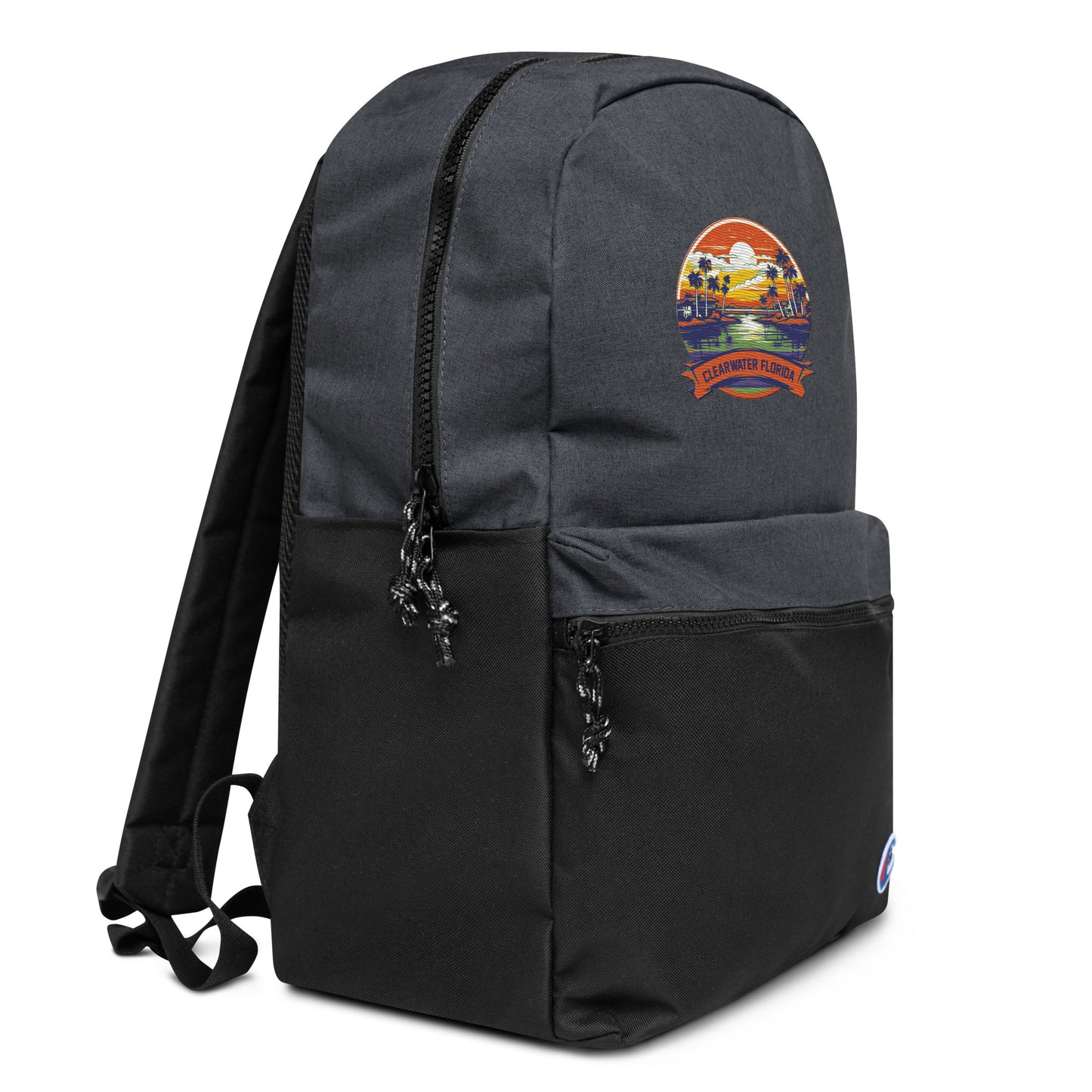 Clearwater Florida Souvenir Embroidered Champion Backpack