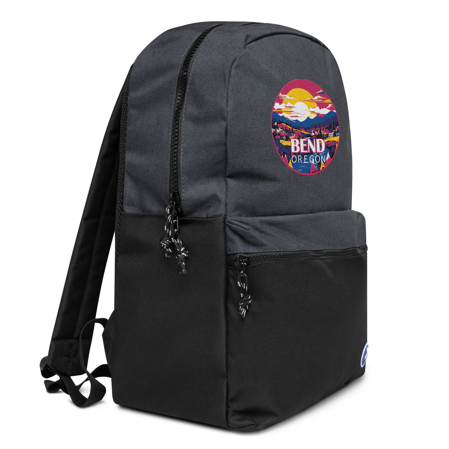 Bend Oregon Souvenir Embroidered Champion Backpack