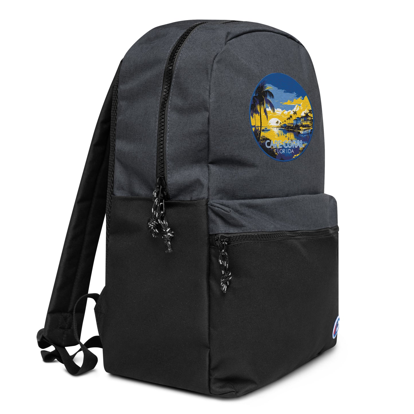 Cape Coral Florida Souvenir Embroidered Champion Backpack