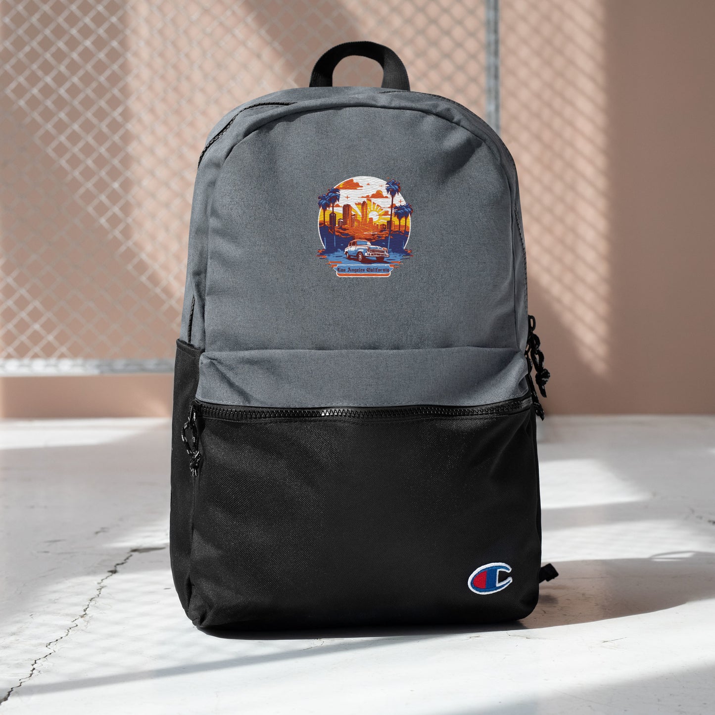 Los Angeles California Souvenir Embroidered Champion Backpack