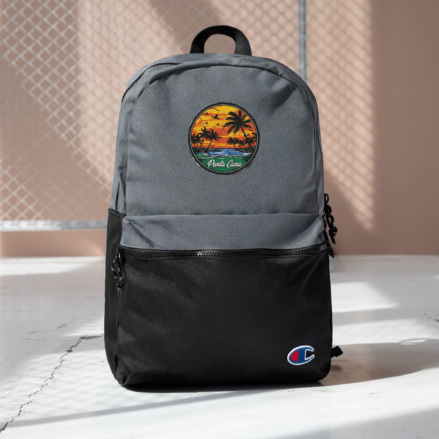 Punta Cana Dominican Republic Souvenir Embroidered Champion Backpack