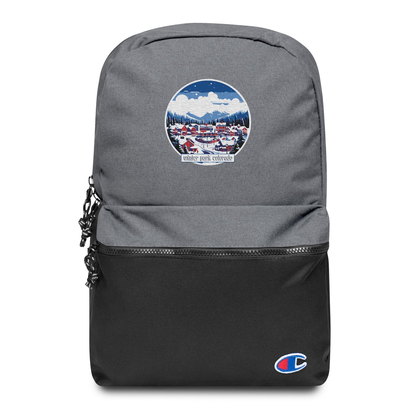 Winter Park Colorado Souvenir Embroidered Champion Backpack