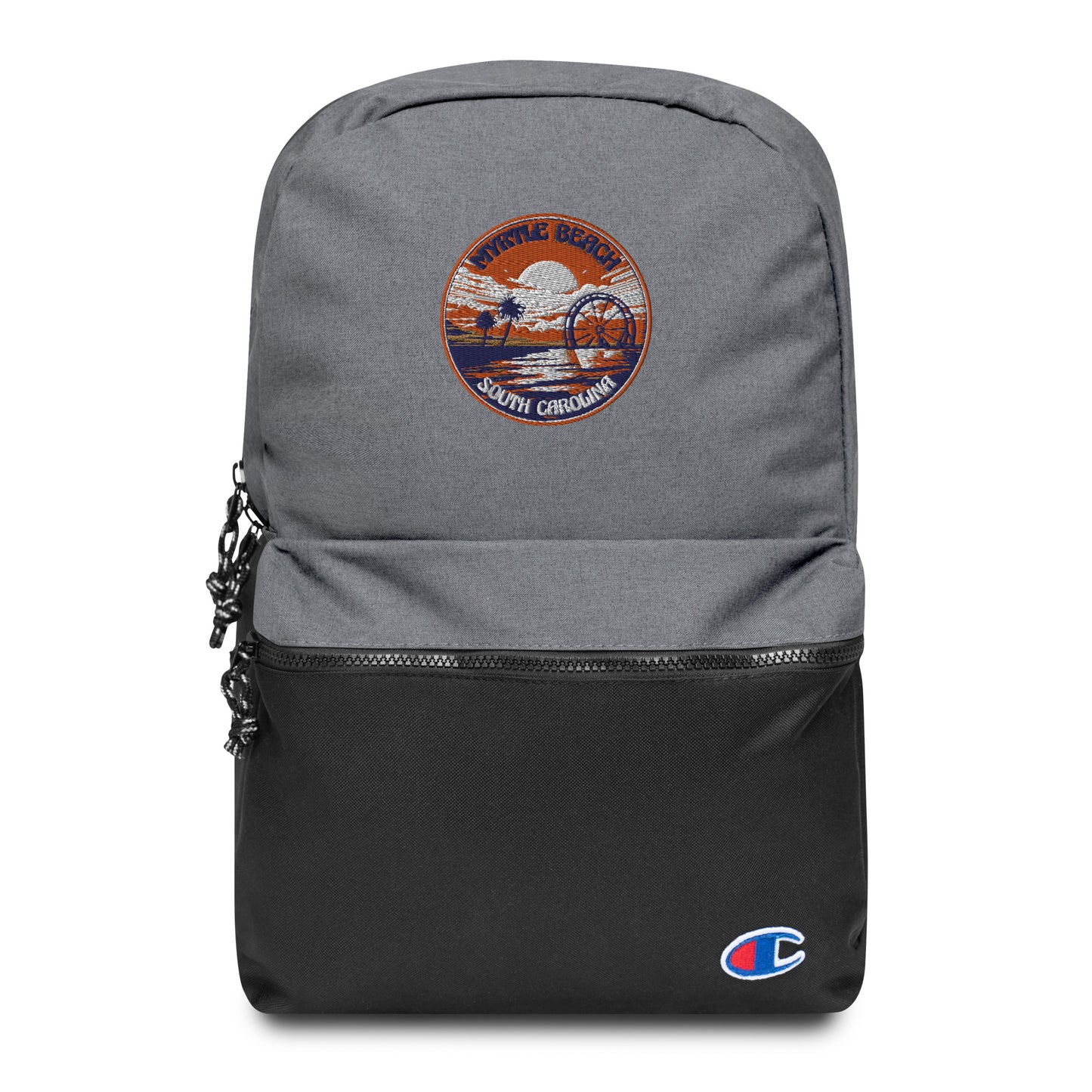 Myrtle Beach South Carolina Souvenir Embroidered Champion Backpack