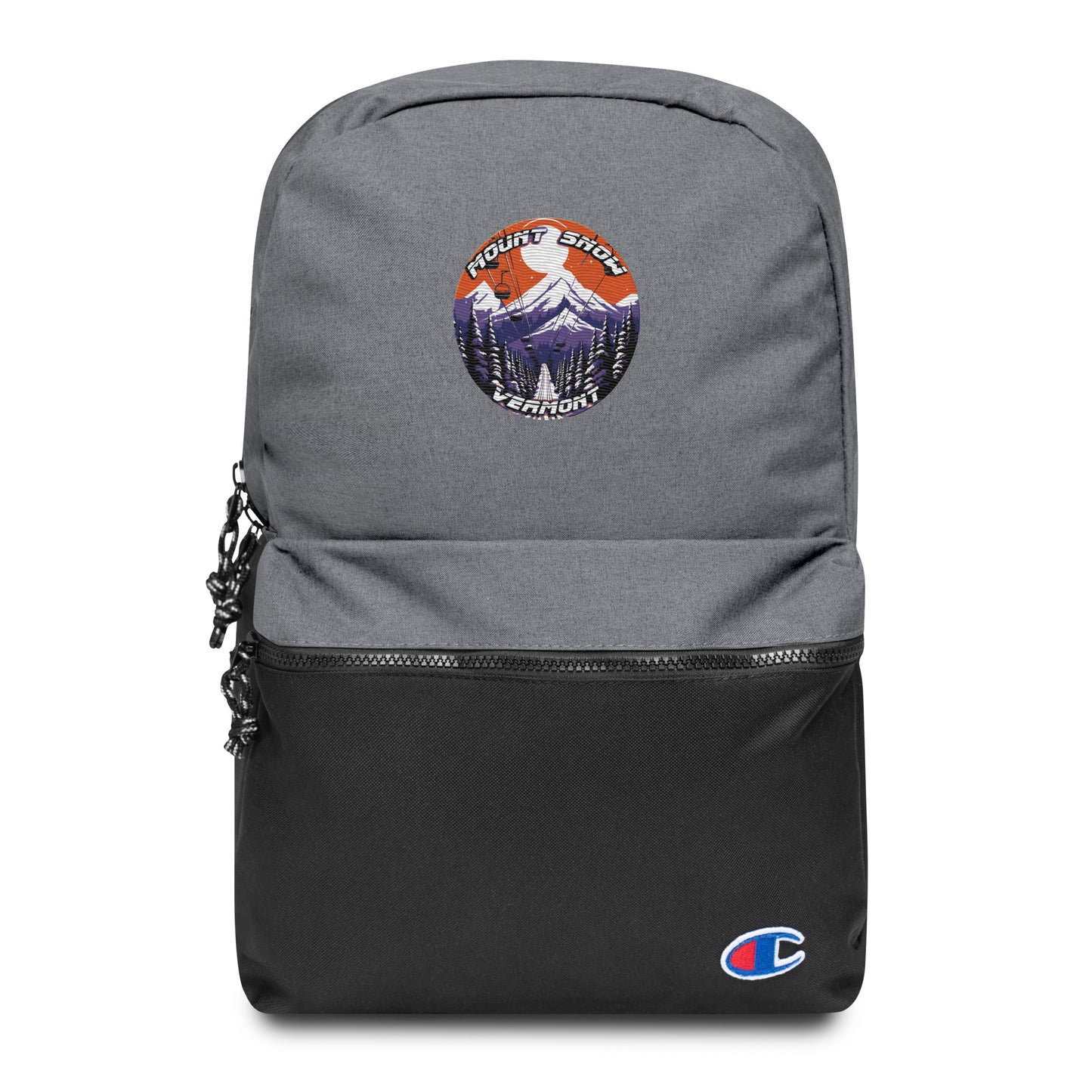 Mount Snow Vermont Souvenir Embroidered Champion Backpack