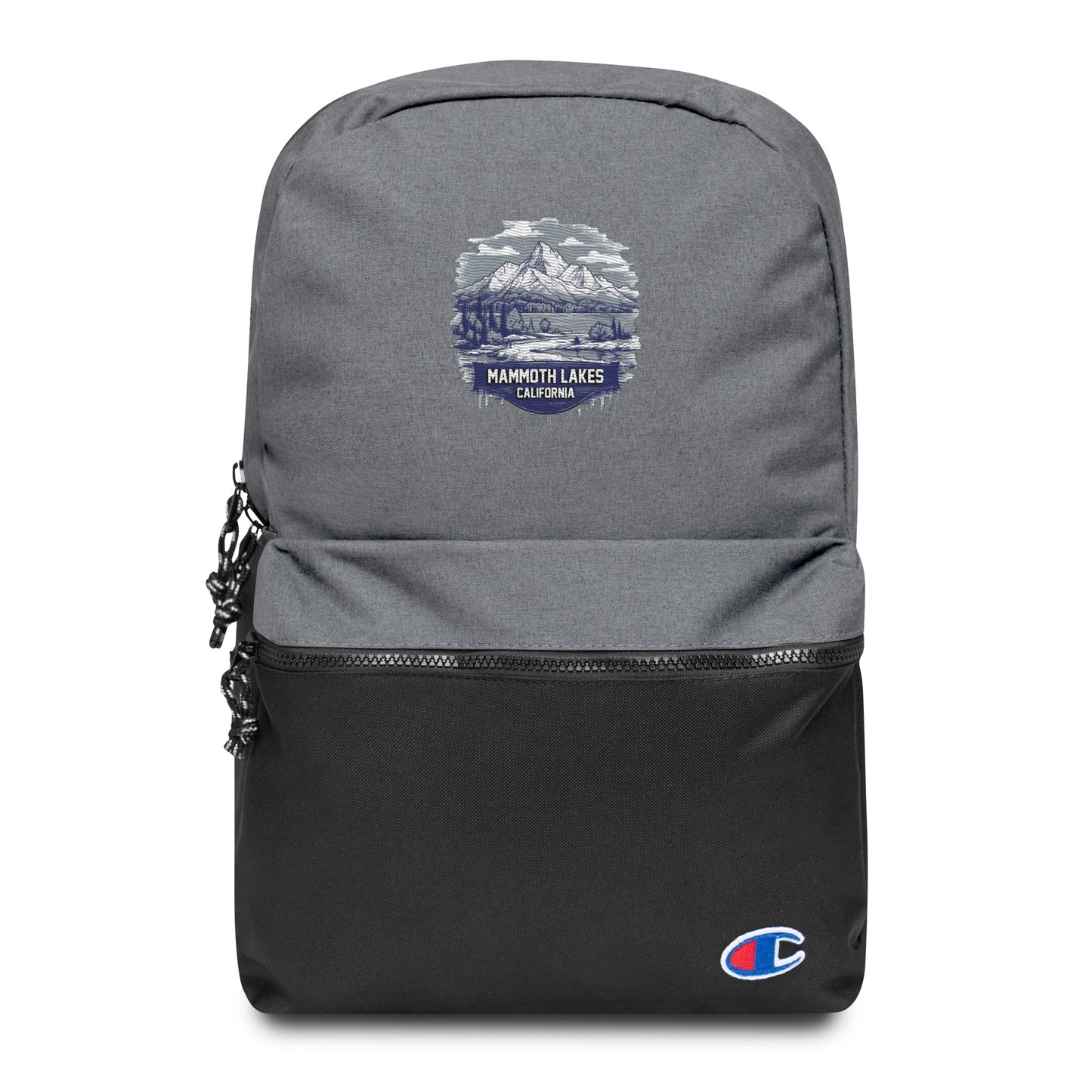 Mammoth Lakes California Souvenir Embroidered Champion Backpack