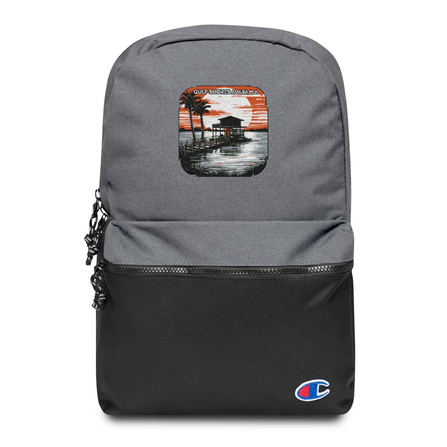 EGulf Shores Alabama Souvenir mbroidered Champion Backpack