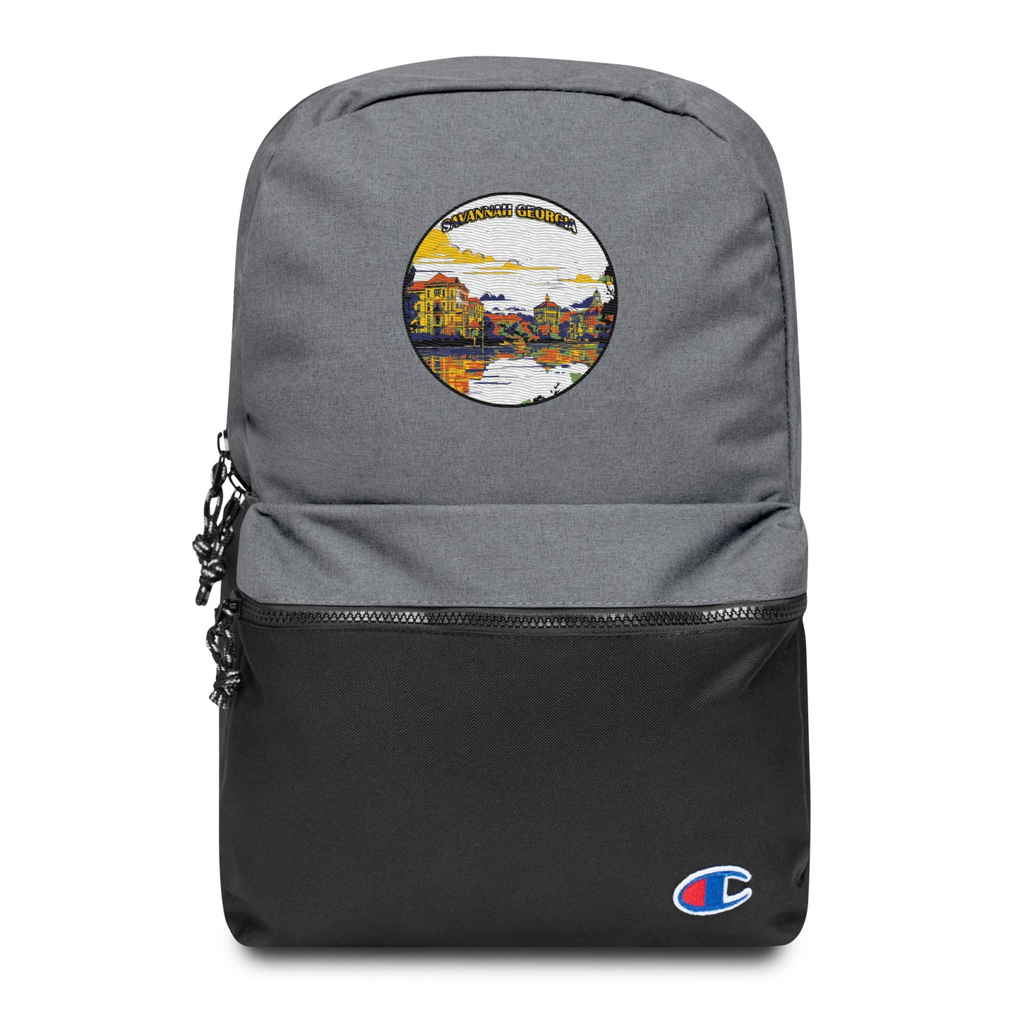 Savannah Georgia Souvenir Embroidered Champion Backpack