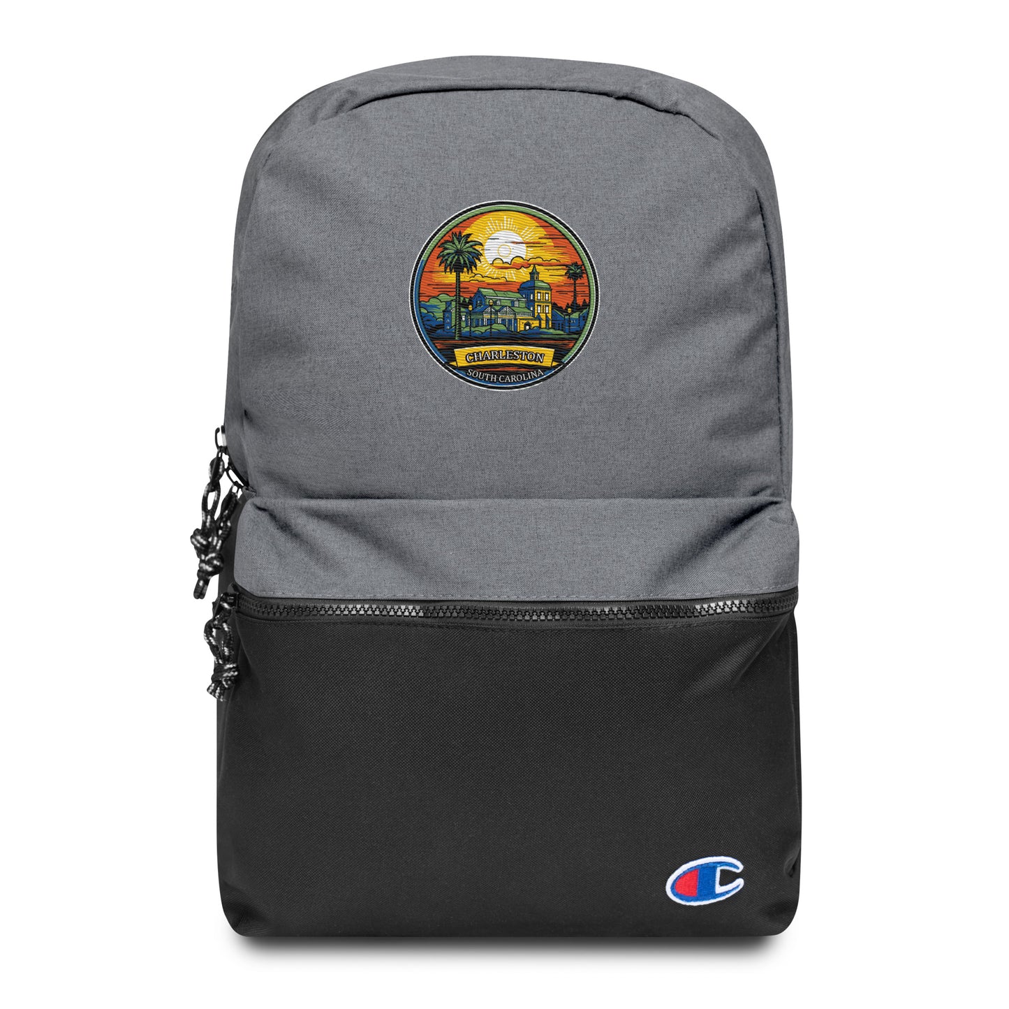 Charleston South Carolina Souvenir Embroidered Champion Backpack