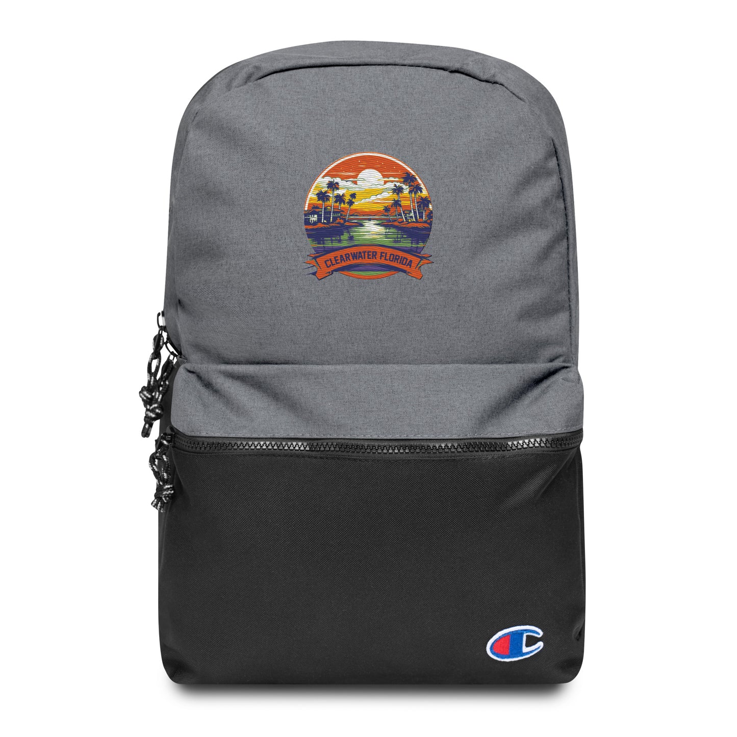 Clearwater Florida Souvenir Embroidered Champion Backpack