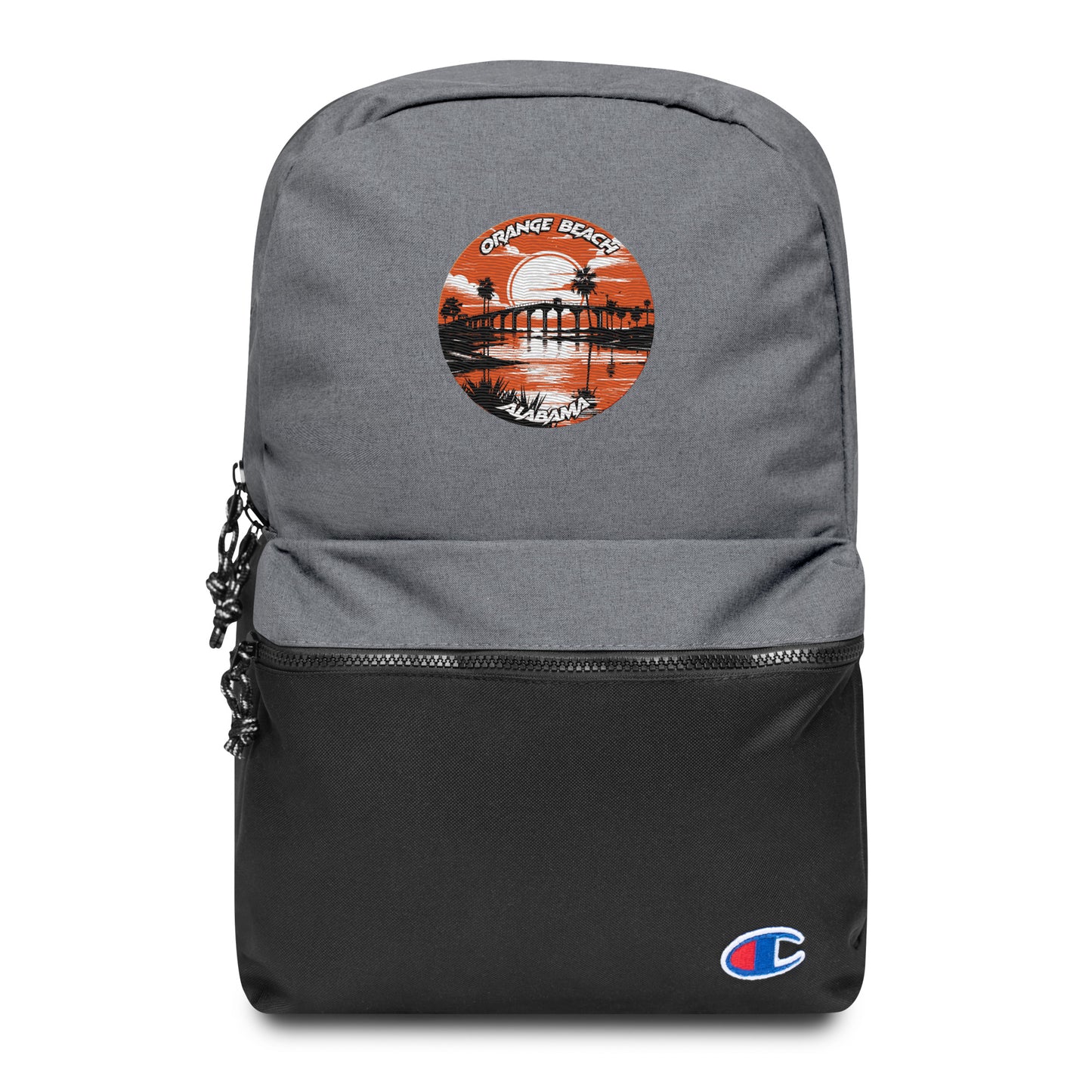 Orange Beach Alabama Souvenir Embroidered Champion Backpack