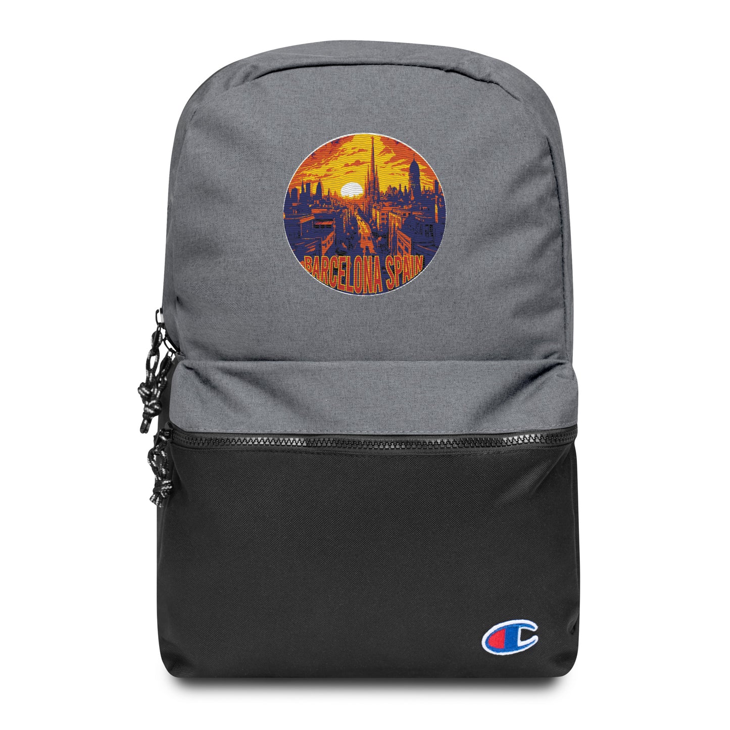 Barcelona Spain Souvenir Embroidered Champion Backpack