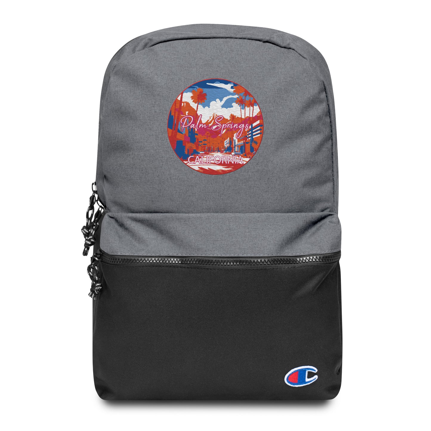 Palm Springs California Souvenir Embroidered Champion Backpack