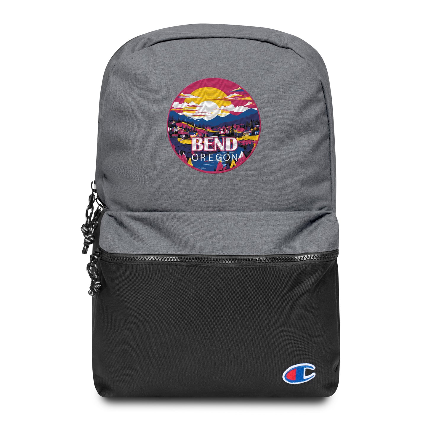 Bend Oregon Souvenir Embroidered Champion Backpack